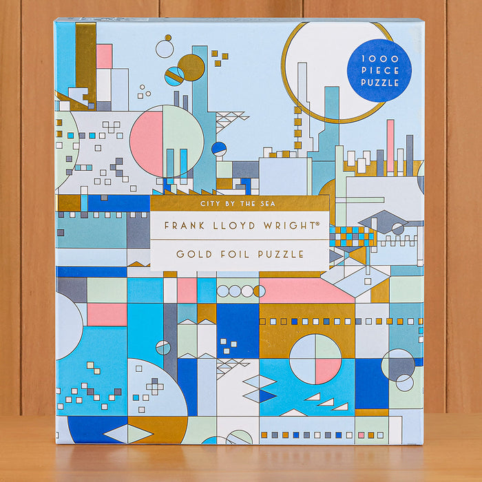 1,000 Piece Jigsaw Puzzle, "City by the Sea" by Frank Lloyd Wright