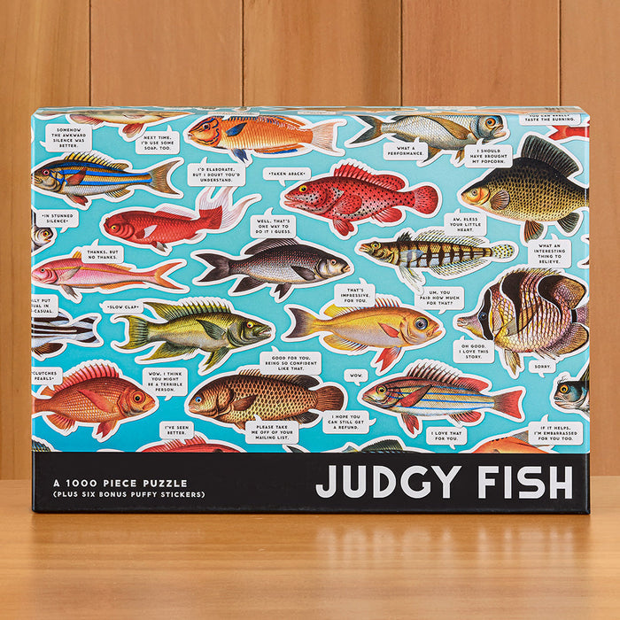 1,000 Piece Jigsaw Puzzle, Judgy Fish