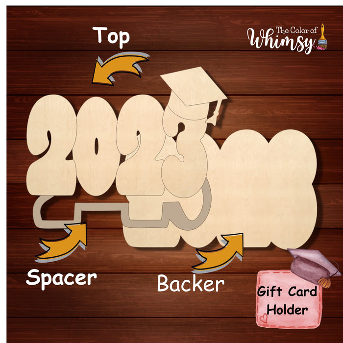 2023 Graduation Cap Gift Card Holder