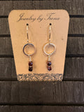 Sterling Silver Garnet Earrings