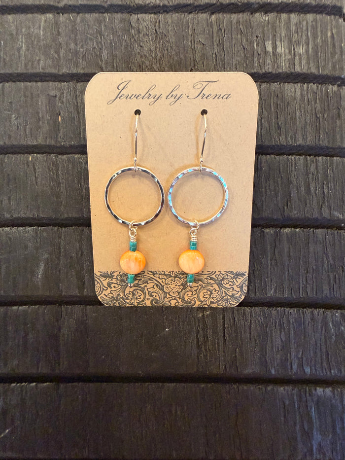 Sterling Silver Spiny Oyster Earrings
