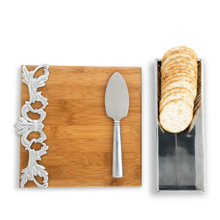 Arthur Court Acanthus Bamboo Cheese Set Product Image