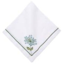 Allium Burst Embroidered Napkin