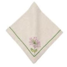 Allium Burst Embroidered Napkin