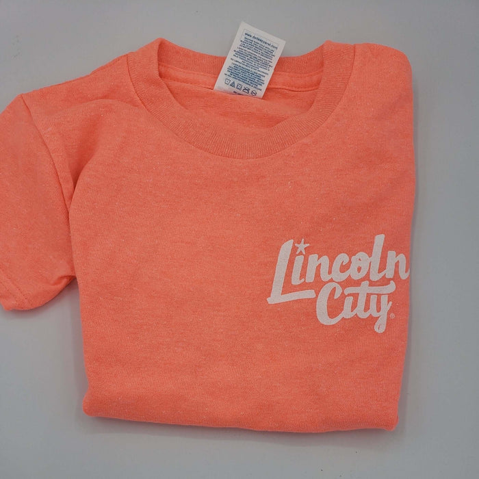 Apparel - Youth T-shirt Lincoln City Logo Coral