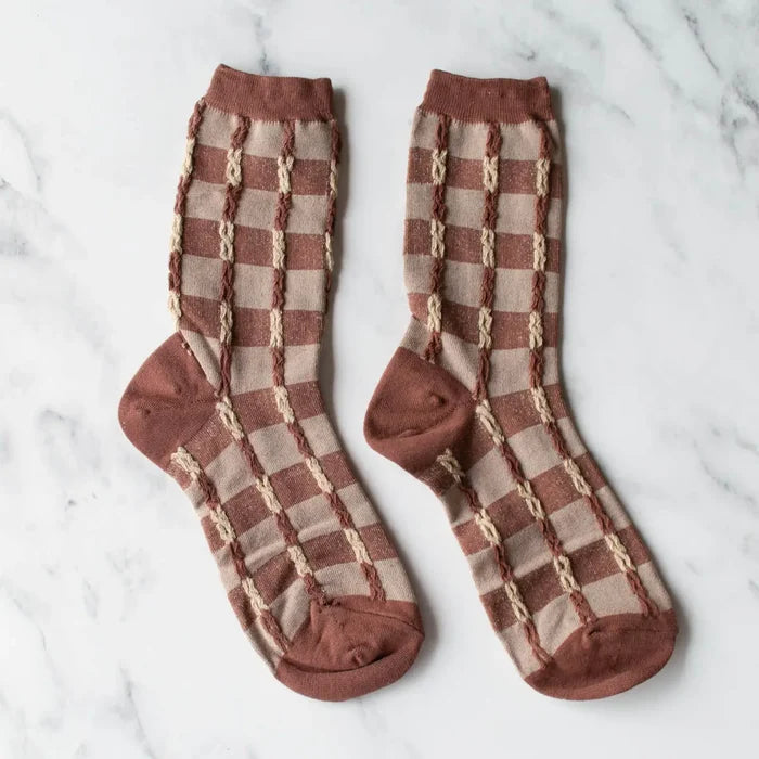 Brown Checkered