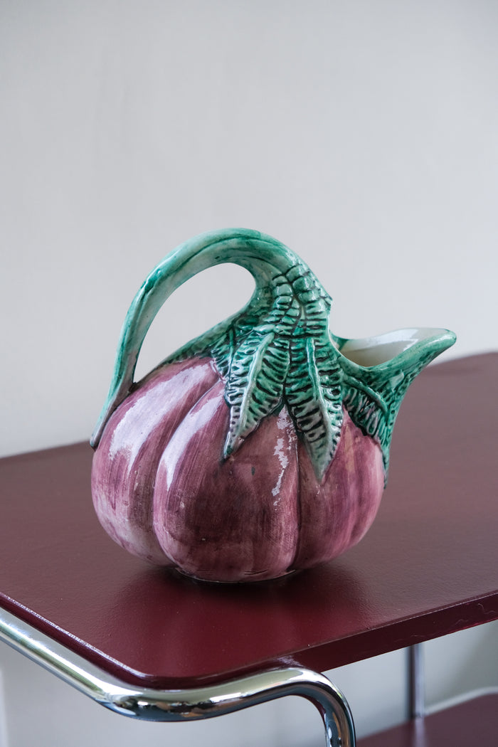 Aubergine pitcher