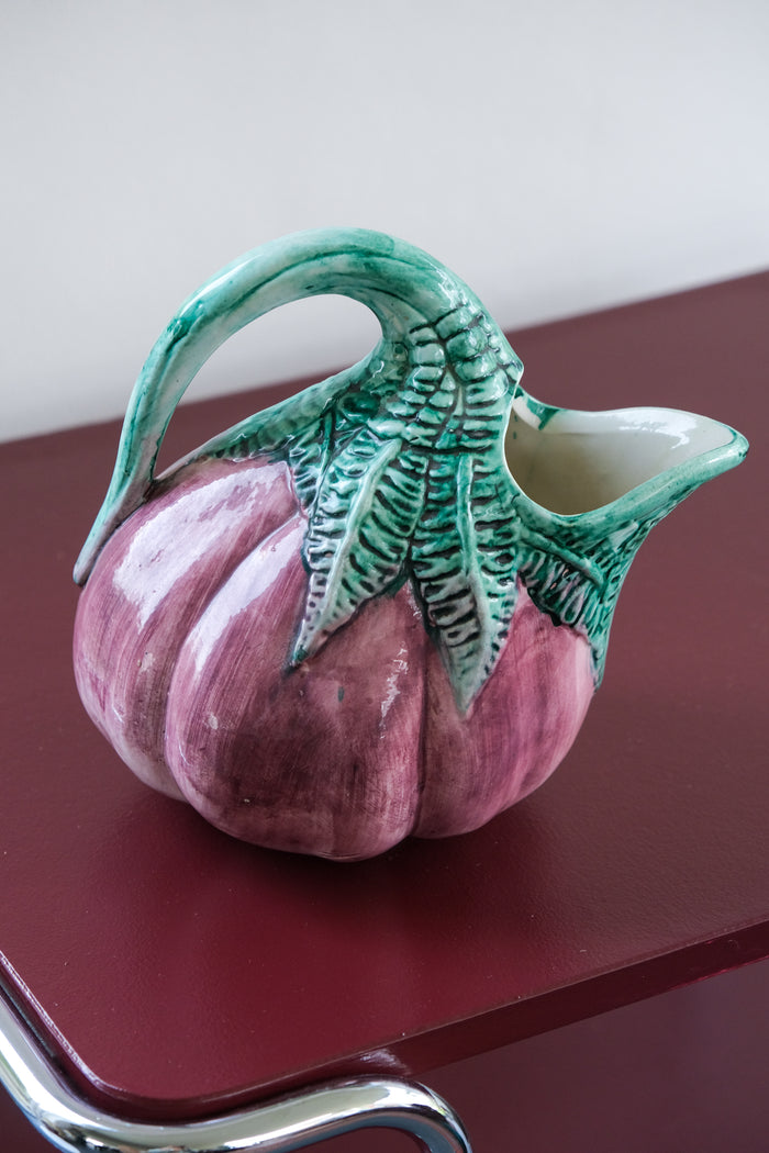 Aubergine pitcher