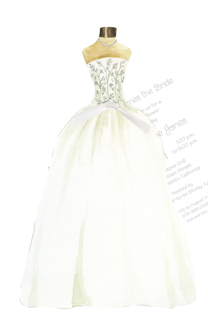 AW1069W Bride w/Glitter