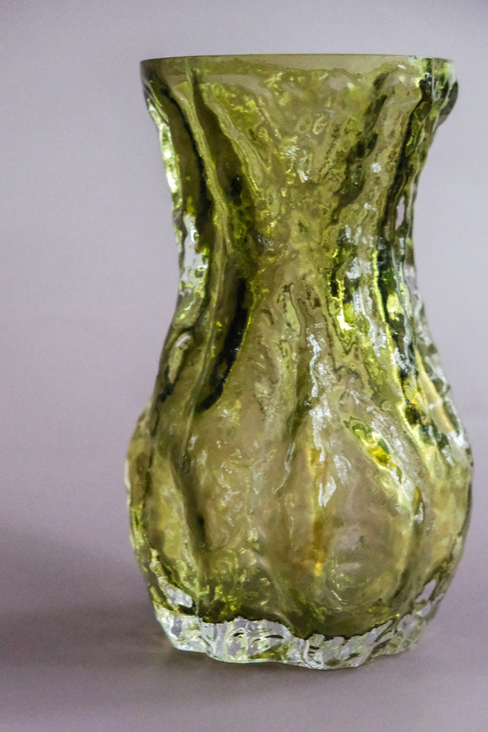 Bark textured vase