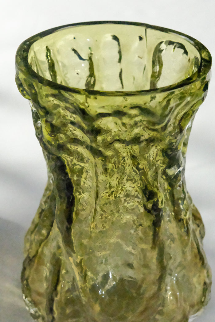 Bark textured vase