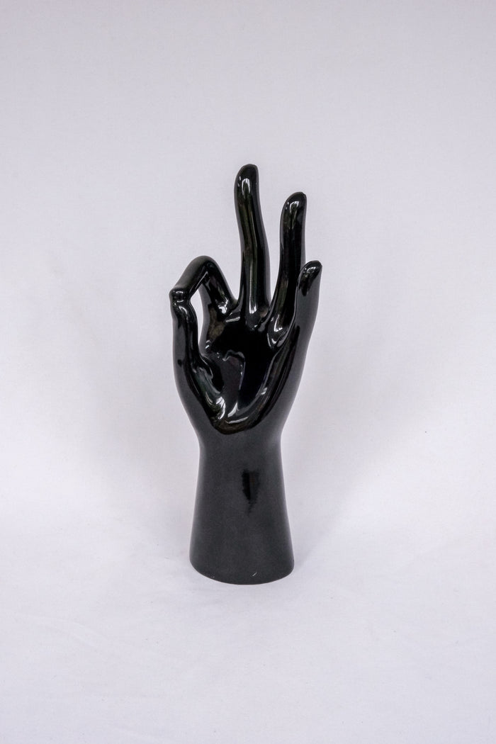 Black ceramic hand