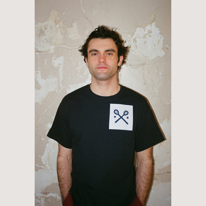 Black Racquets Short Sleeve Tee