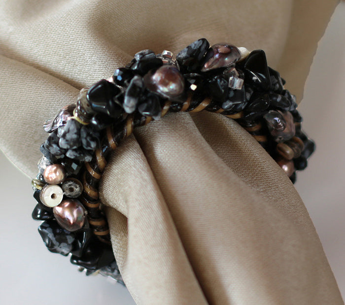 Blackberries Jeweled Napkin Ring