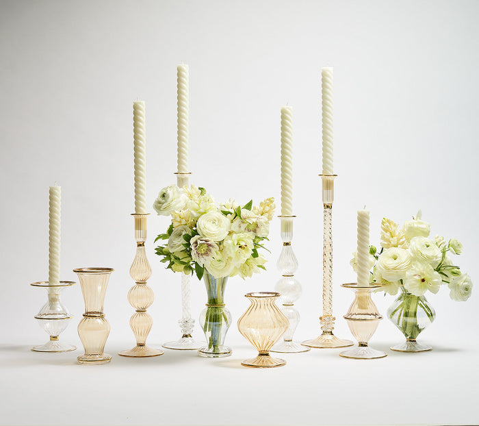 Blossom Candle Holder in Champagne