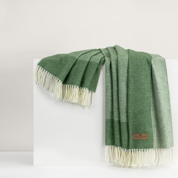 Border Herringbone OLIVE by Lands Downunder