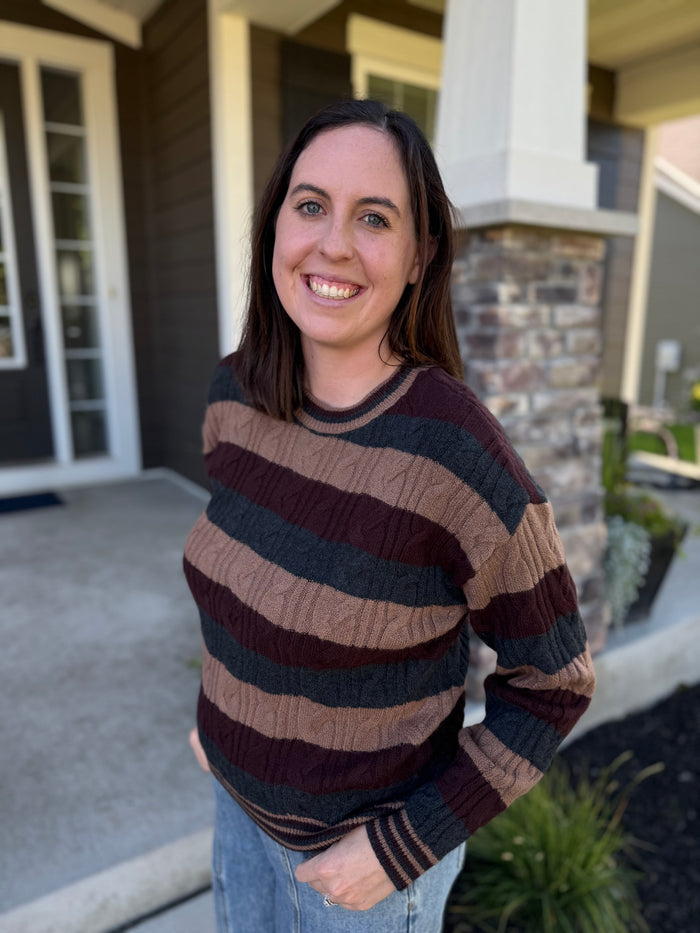 Carlisle Sweater | Women's Striped Knit Sweater