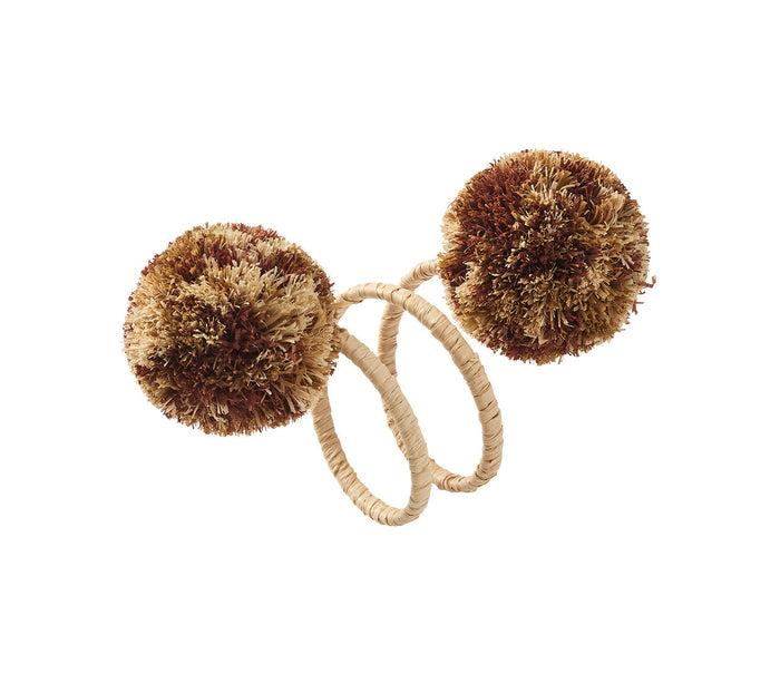 Casbah Napkin Ring in Natural & Brown