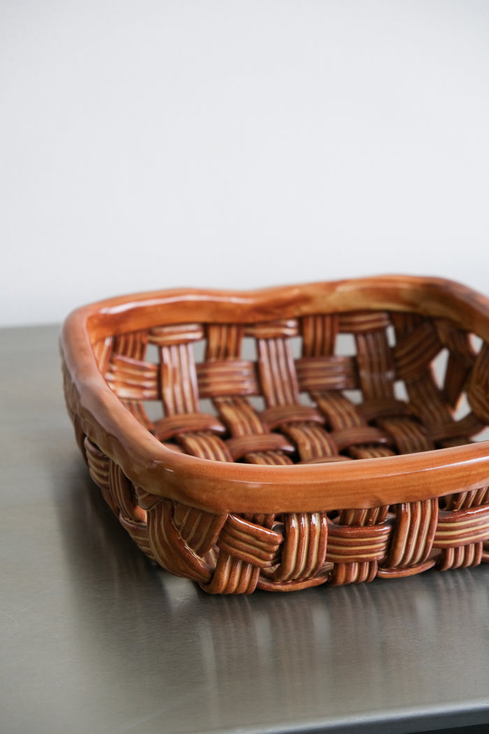 Ceramic basket