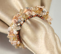 Champagne Jeweled Napkin Ring