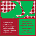 Christmas “Lose My Phone” Funny Cocktail Napkins