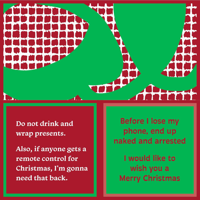 Christmas “Lose My Phone” Funny Cocktail Napkins