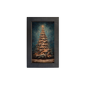 Christmas Tree at Night - Framed Art