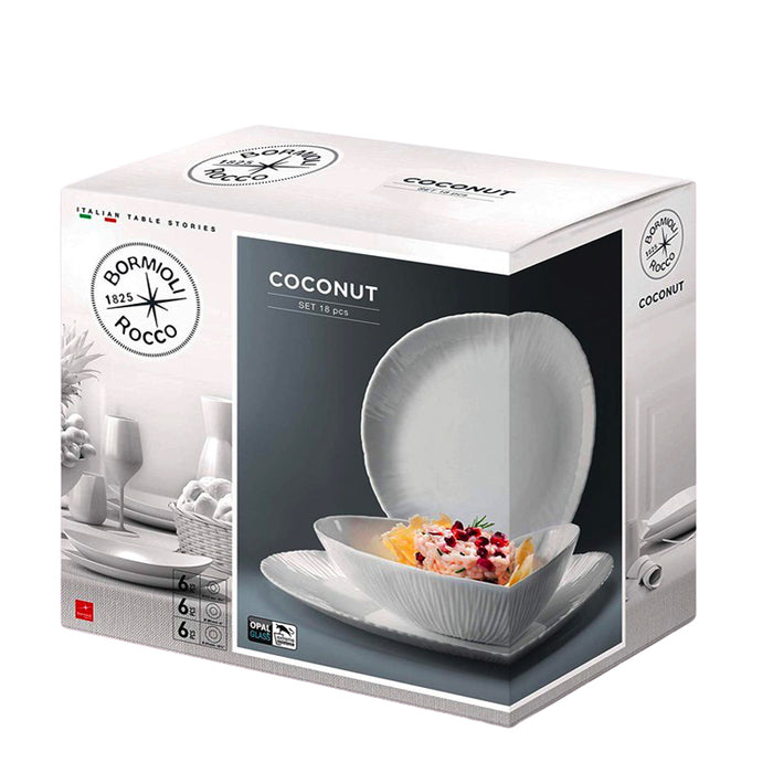 Coconut Set Piatti Tavola 18 Pz