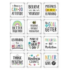 Creative Teaching Press Positive Mindset 10" Designer Cut-Outs (CTP 10815)