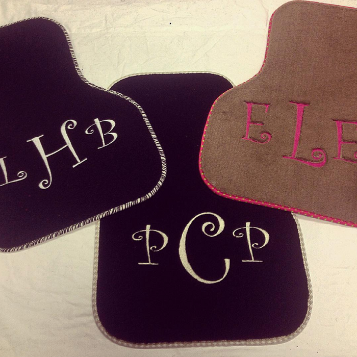 Custom Monogrammed Car & Truck Mats