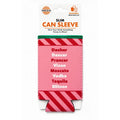Dasher Dancer Reversible Christmas Slim Can Sleeve