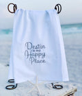 "Destin Is My Happy Place" Tea Towel