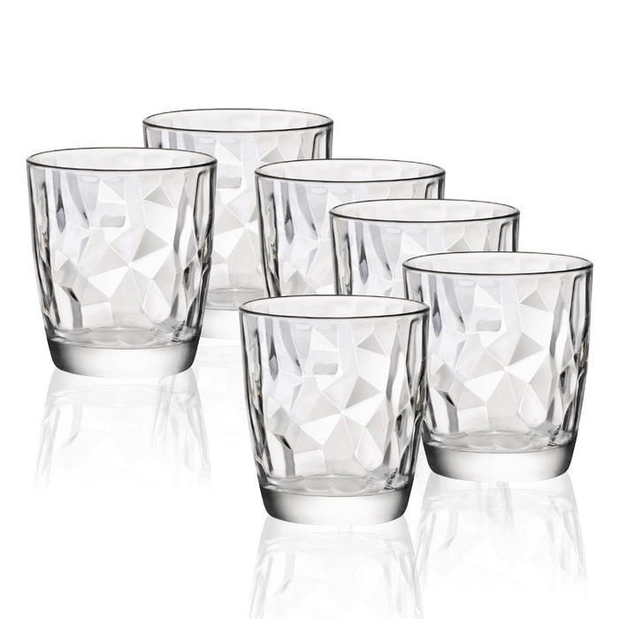 Diamond Bicchiere Acqua 30 cl Set 6 Pz In Vetro Trasparente