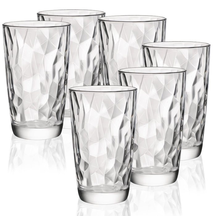 Diamond Bicchiere Cooler 47 cl Set 6 Pz In Vetro Trasparente