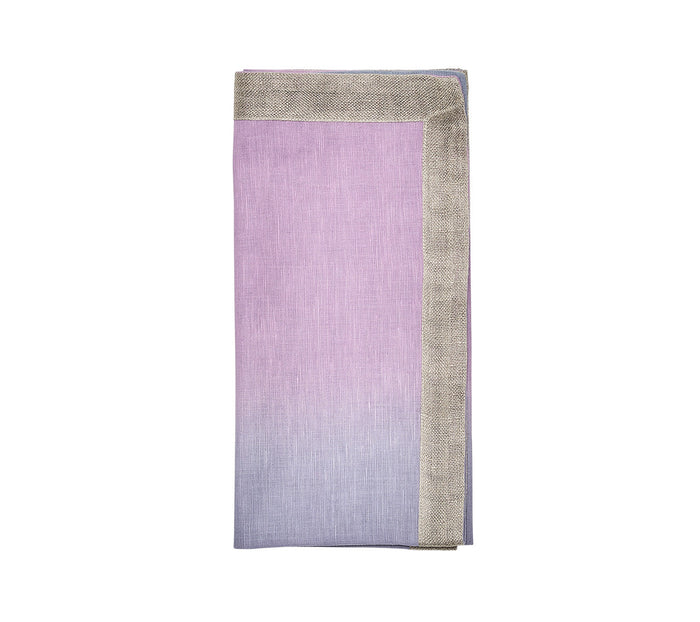 Dip Dye Napkin in Lilac & Periwinkle