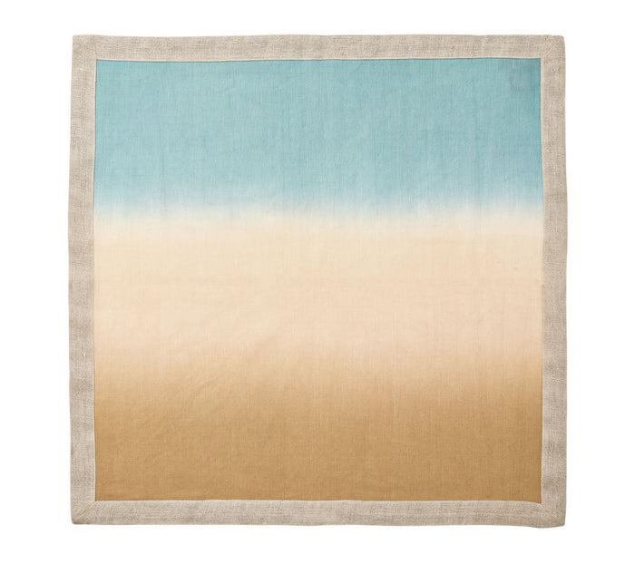 Dip Dye Napkin in Natural & Seafoam, Set of 4 by Kim SeybertDip Dye Napkin in Natural & Seafoam, Set of 4 by Kim Seybert