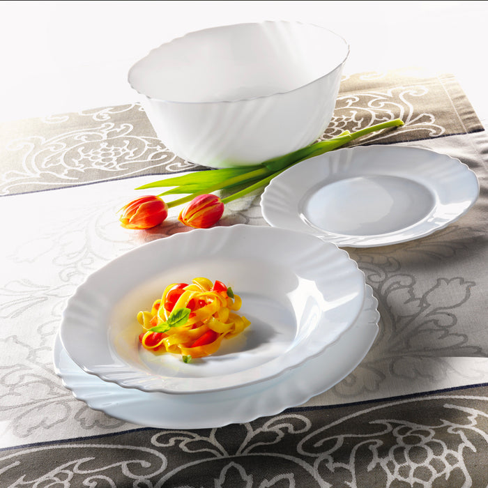 Ebro Servizio Piatti Set 19 Pz Opal Glass