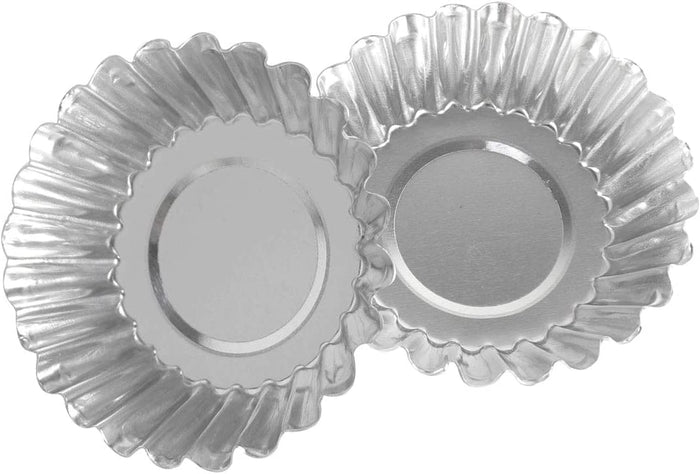 Egg Tart Molds / Mini Tart Pans / Aluminum Pie Tins / Muffin Baking Cups (30 pcs)