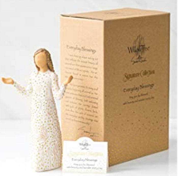 EVERYDAY BLESSINGS SIGNATURE COLLECTION FIGURE SCULPTURE HAND PAINTING WILLOW TREE BY SUSAN LORDI