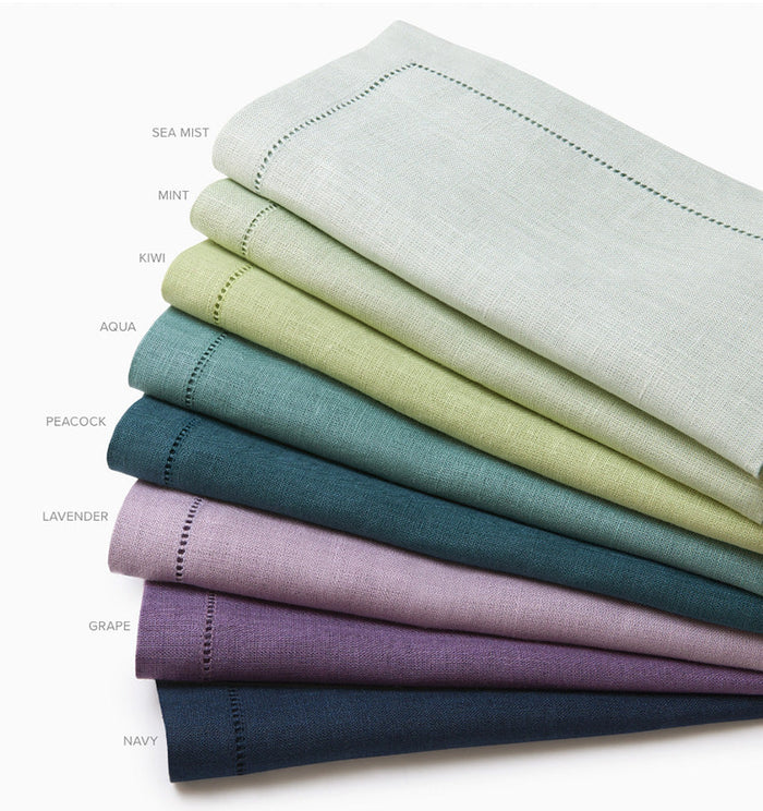 Festival Table Linens Cool Tone Colors