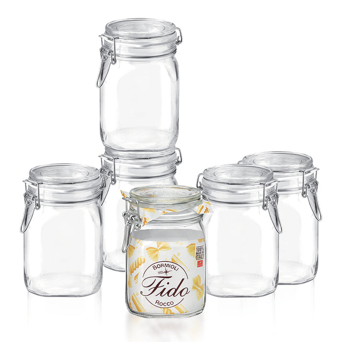 Fido 100 cl Vaso Ermetico Set 6 Pz