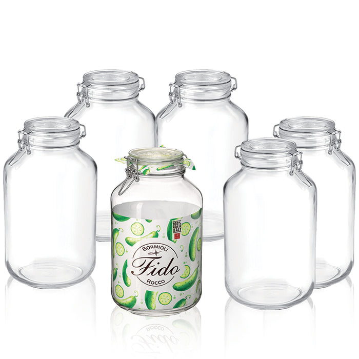 Fido 400 cl Vaso Ermetico Set 6 Pz