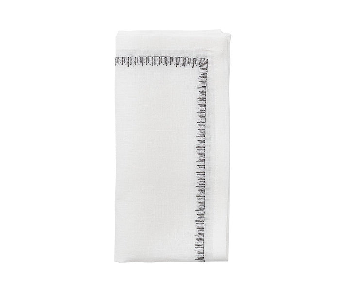 Filament Napkin in Silver & Gunmetal