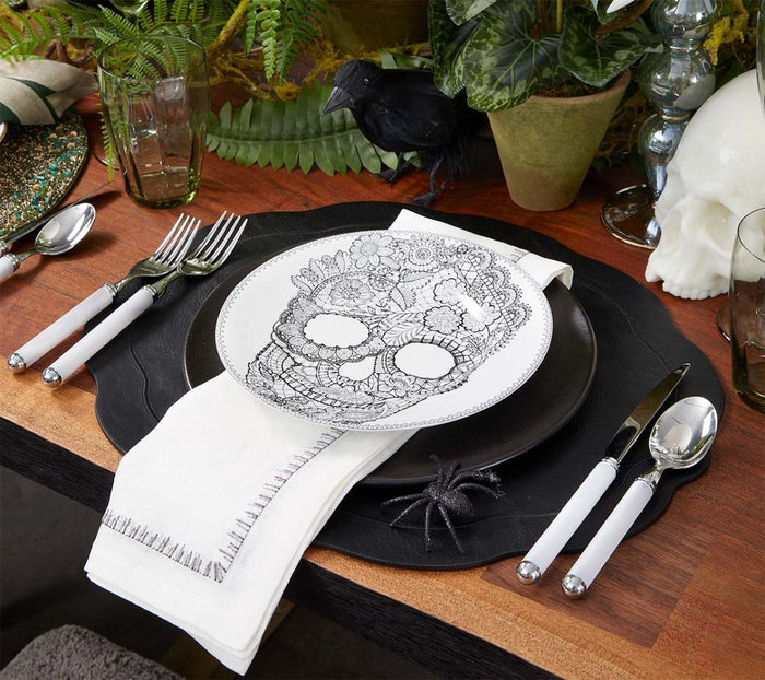 Filament Napkin in Silver & Gunmetal