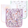 Flora 3 Pack Premium Burp Cloths - Copper Pearl