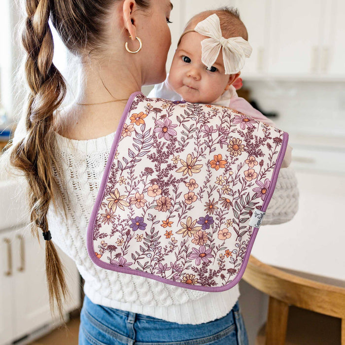Flora 3 Pack Premium Burp Cloths - Copper Pearl