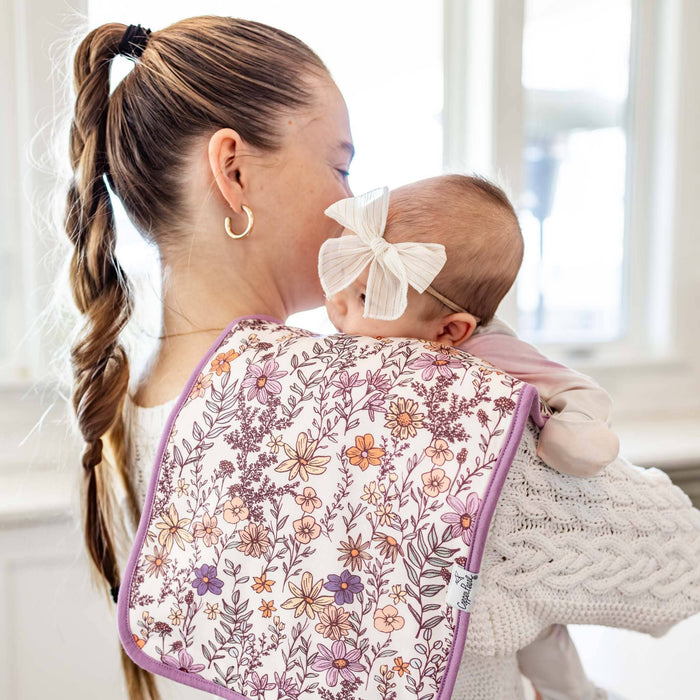 Flora 3 Pack Premium Burp Cloths - Copper Pearl