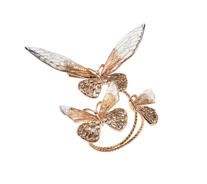 Flutter Napkin Ring in Champagne & Gold by Kim Seybert