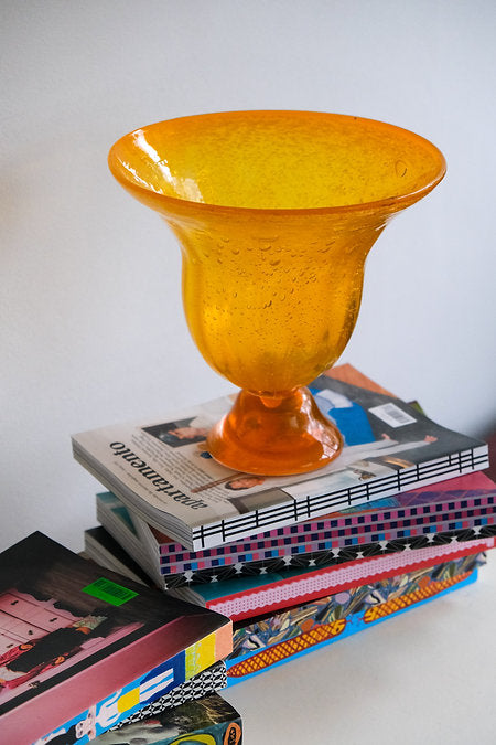 Handblown glass vase