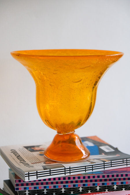 Handblown glass vase